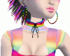Rainbow Lace Collar