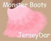 Soft Pink Monster Boots