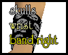 skulls wrist band right