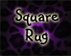 square rug~pur. leapord