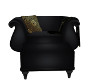 Black gold chair