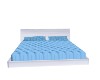 Blue Quited Poseless Bed