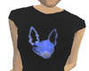 Black puppy dog tee