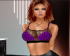 Mesh Crop Purple Black