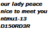 Our lady Peace N2MU