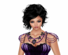 Purple black necklace