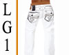 LG1 White Jeans