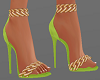 H/Green Chain Heels