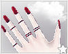 R. Nail -rings red
