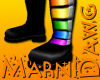 Rainbow Buckle Boots