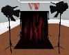 Red Tombstone Backdrop
