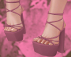 Hot Mauve Strappy Heel