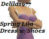 Spring Lila Dress-wt/ppl