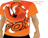 orange fox tee
