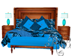 Blue floral Romance Bed