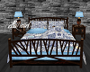 Blue Patchwork Bed