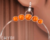 C~Ava-Orange Earrings 