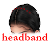 Headband red jewels