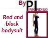 PI - Red/Black Bodysuit
