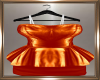Orange Leather Dress
