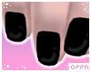 ♡ nail polish | black