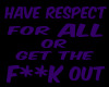 Respect for all - purple