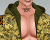 Camouflage Open Hoodie