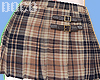 Buckled Plaid Skirt