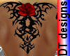 red rose tribal tattoo