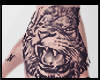 Lion tattoo hand