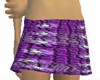 purple flower miniskirt
