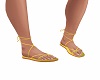summer sandals yellow