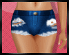 Short  Ripped Blue Jeans