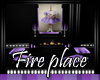 Purple Somber Fire place