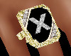 Diamond & Gold Ring "X"