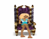 Purple chair throne