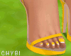 C~Yellow Btrfly Heels