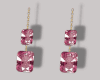 Pink Topaz Earrings