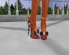 Purple and Gold Heels