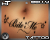 Bite Me Belly Tattoo F