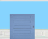 2 sided blue door