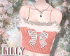 ribbon cami top orange