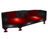 Black/red coffin couch