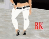 BK  Sexy White Pants ABS