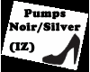 (IZ) Pumps Noir/Silver