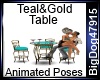 [BD] Teal&Gold Table