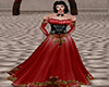 red medieval dress