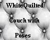 White Quilted Couch