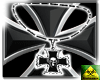 Iron Cross Skull Necklc.