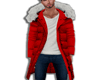 Frosty Red Fur Coat
